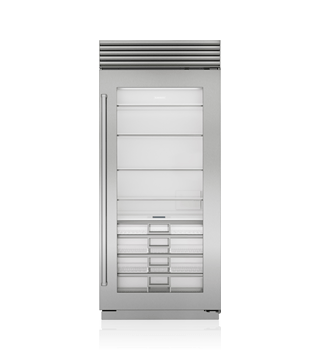 Sub-Zero Refrigerador cl&#225;sico de 36&quot; con puerta de cristal CL3650RG/S