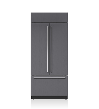 Sub-Zero Refrigerador / Congelador Cl&#225;sico con puerta francesa de 36&quot; con despachador interno - Panelable BI-36UFDID/O