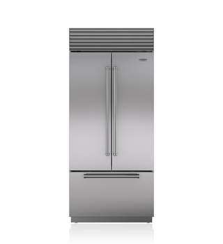 Sub-Zero Refrigerador / Congelador Cl&#225;sico con puerta francesa de 36&quot; BI-36UFD/S