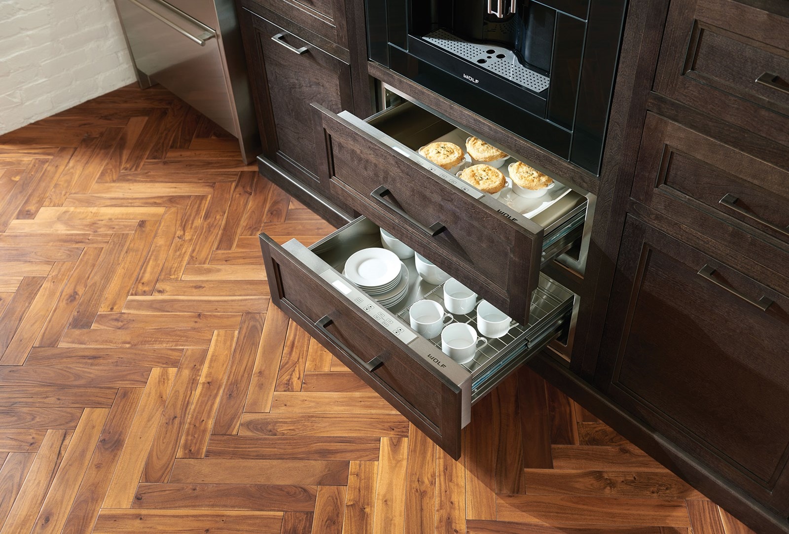 Wwd30 Mounting Rails Wolf Cajón calentador de 30” (WWD30)