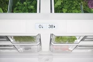 Sub-Zero's New Classic and Designer Series Full-Size Refrigeration features a conveniently located touch control panel.