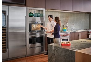 Use and care product demonstration with Chef at Sub-Zero, Wolf and Cove Showroom