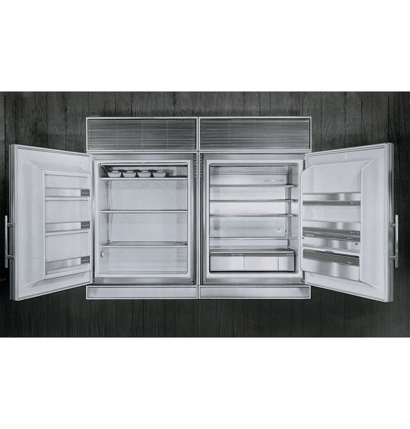 Refrigerador/congelador integrado bajo y sobre mostrador de acero inoxidable Sub-Zero (BI-36U) 