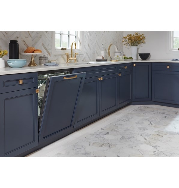 The Cove 24" Dishwasher with Water Softener (DW2450WS) arrives Panel Ready and accepts cabinet panels and handles for a custom look.