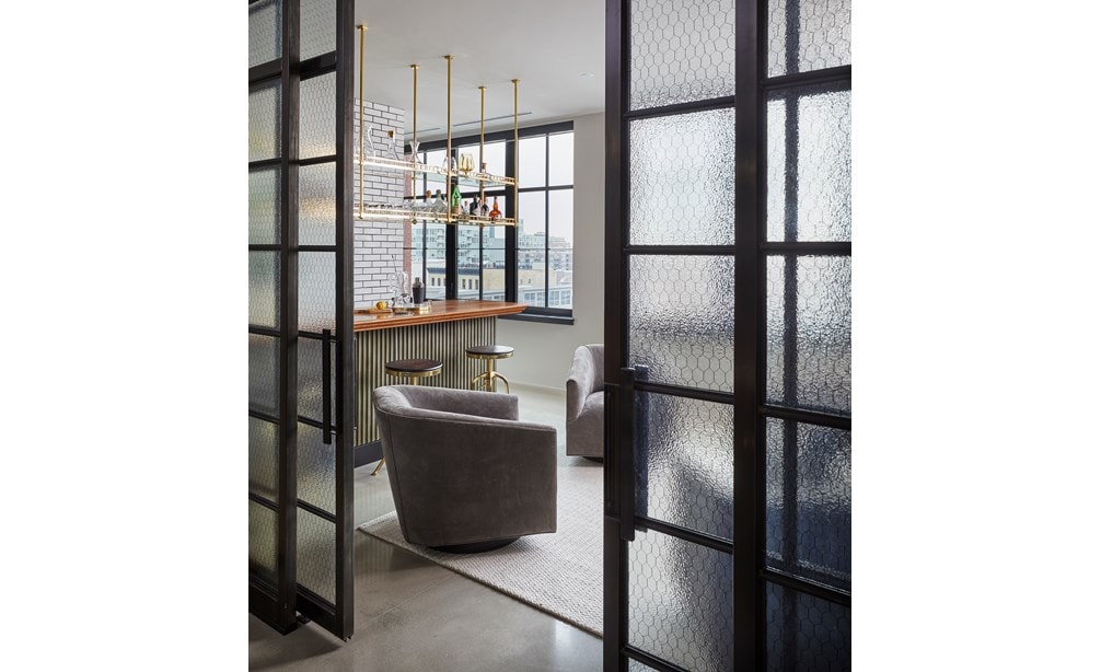 Penthouse Wine Room with a View by Steve Karp