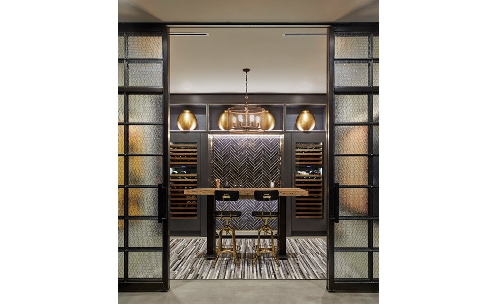 Sub-Zero, Wolf, and Cove Best Use Outside of Kitchen - KDC 2019-2021 Penthouse Wine Room with a View featuring IW-30 30" Integrated