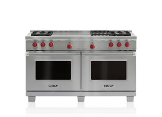 Legacy Model - 60" Dual Fuel Range - 4 Burners, Infrared Charbroiler and French Top