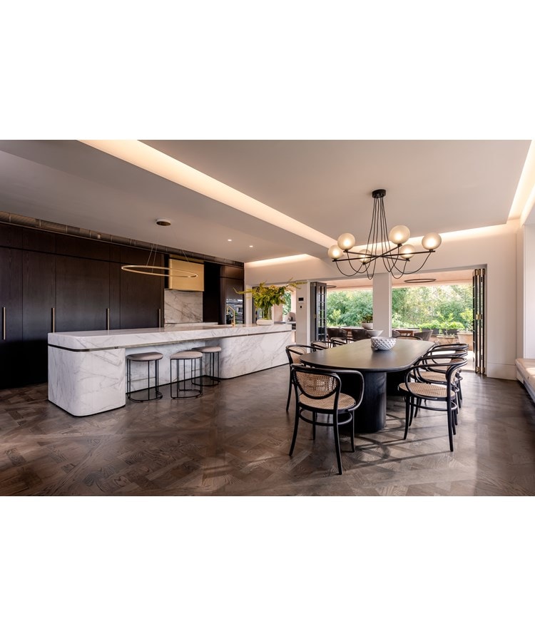 Sub-Zero, Wolf, and Cove 2nd Place Transitional Design - KDC 2019-2021 Centennial Park Residence featuring ICBIC-18F 18" All Freezer Column, IT-36RID 36" Over-and-Under All Refrigerator with Internal Dispense, ICBIW-30 30" Integrated, ICBCI365T 36" Transitional Cooktop, ICBCSO30CM/S 30” M Series Contemporary Retractable Handle and ICBSO30CE/B/TH 30" Contemporary Single Oven