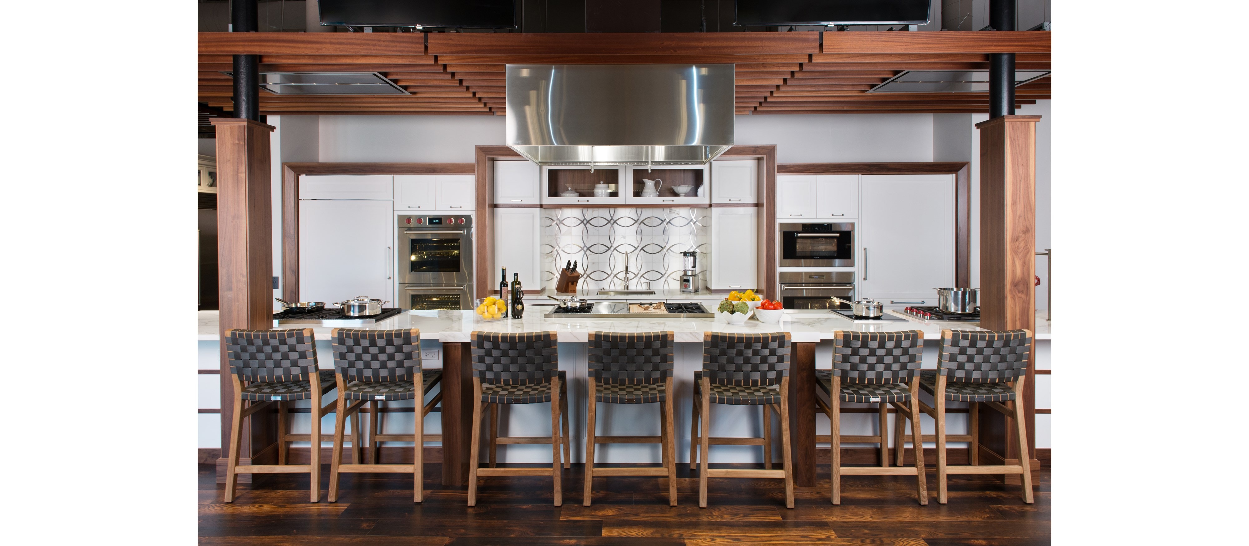 Explore ideas for your new kitchen at Sub-Zero, Wolf and Cove Showroom in Boston, Massachusetts