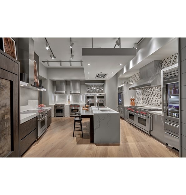 Explore a full range of fully functional luxury kitchen appliances at the Sub-Zero, Wolf and Cove Showroom in Glendale Heights, Illinois