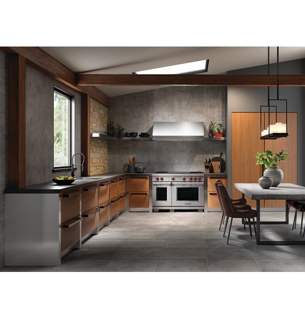 Nordic farmhouse at angle