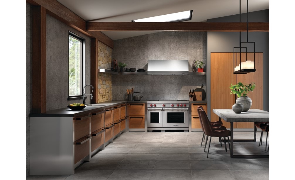 Nordic farmhouse at angle