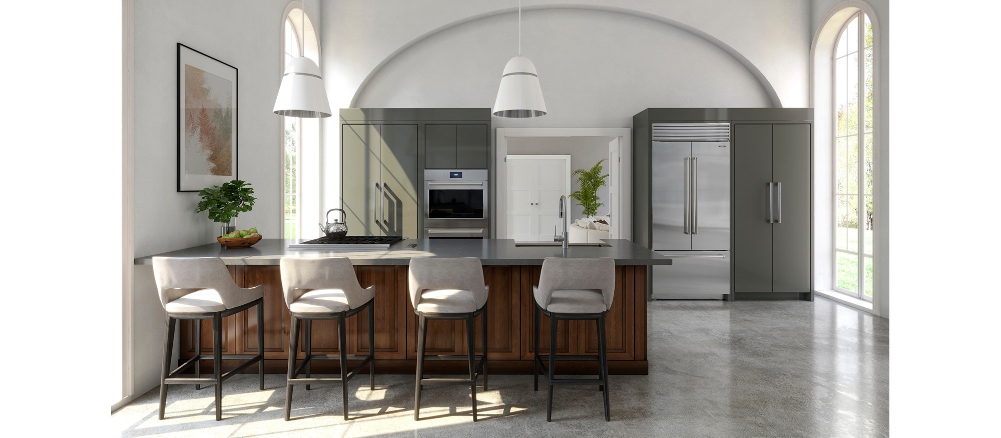 Refrigerador/congelador Classic de puerta francesa de 36" Sub-Zero con dispensador interno (CL3650UFDID/S)