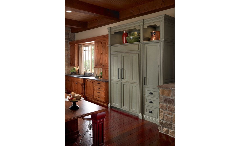 Sub-Zero 48" Classic overlay refrigerator freezer (BI-48S/O) shown in flush inset application