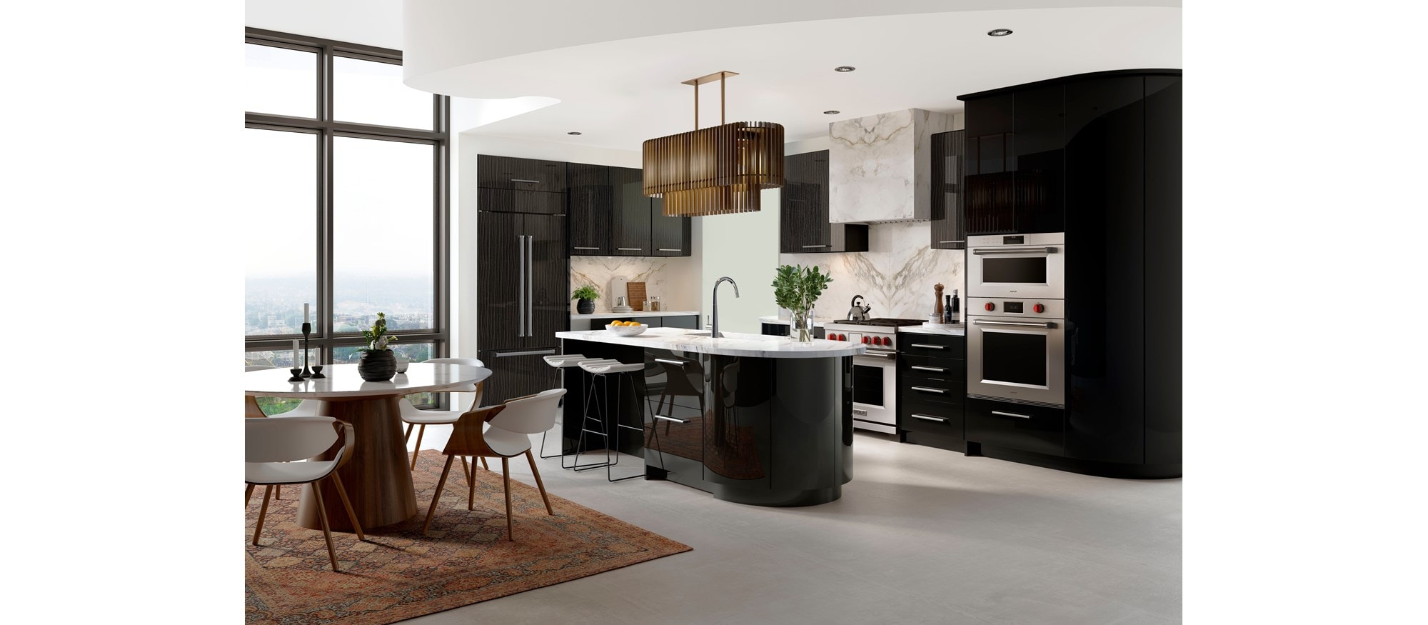 Refrigerador/congelador Classic de puerta francesa de 36" Sub-Zero con dispensador interno compatible con paneles (CL3650UFDID/O)