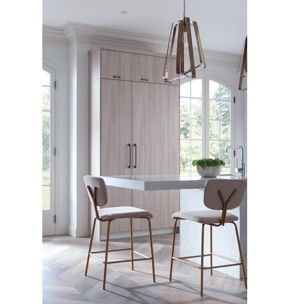 Columna congelador completo Designer de 18" Sub-Zero (IC-18FI) con columna congelador refrigeradora completa Designer de 30" (IC-30RID)