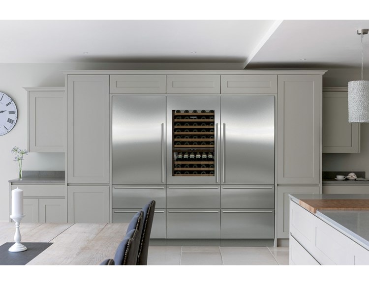 Combo Sub-Zero de 30" con fabricador de hielo y dispensador interno (DET3050CIID)