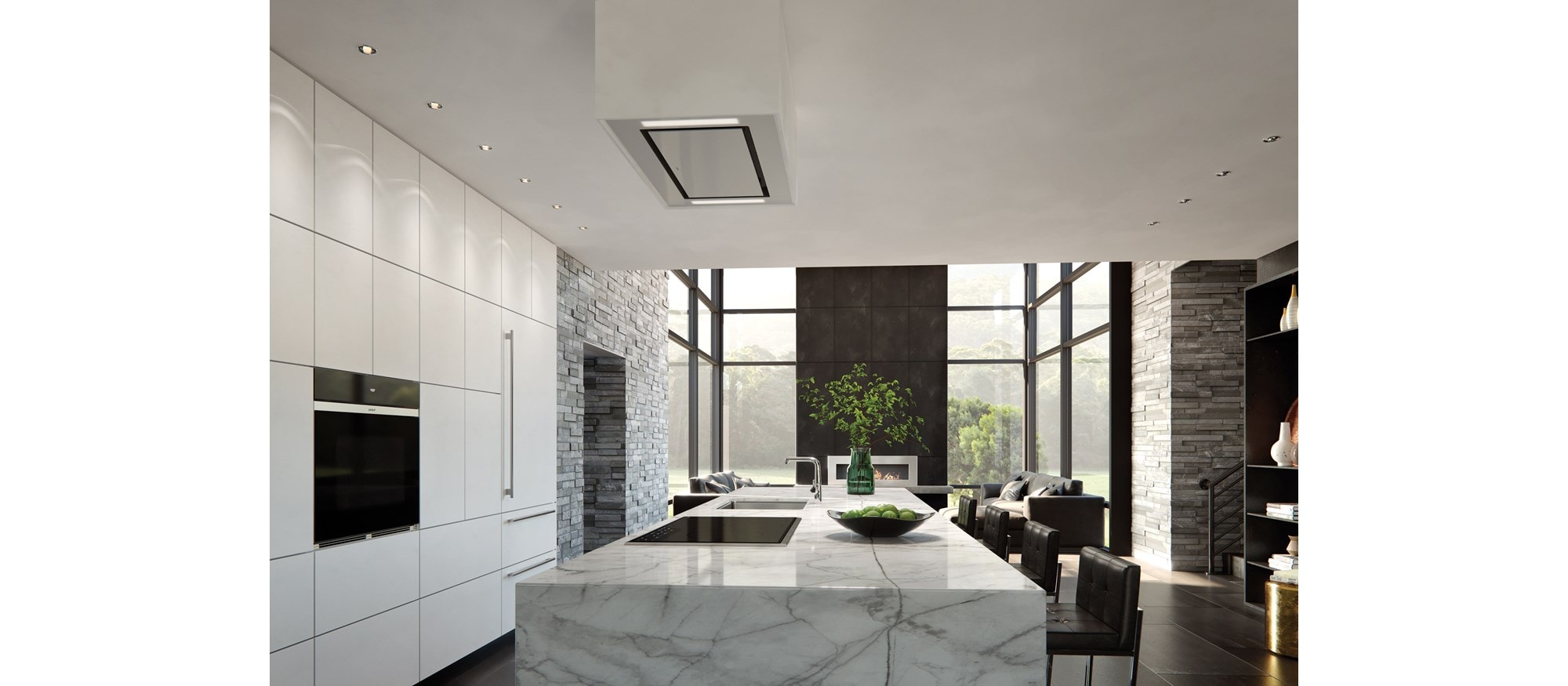 Combo Sub-Zero de 36" de alto con fabricador de hielo (DET3650CI)