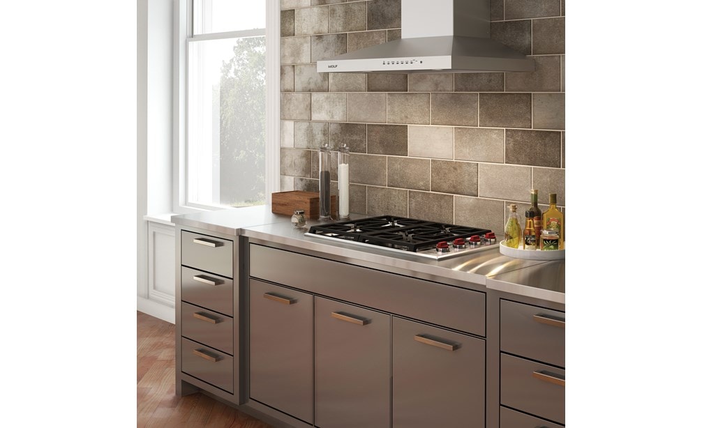 Sub-Zero 24" Designer Column Refrigerator/Freezer (IC-24CI) with Wolf 24" Contemporary Induction Cooktop (CI243C/B)