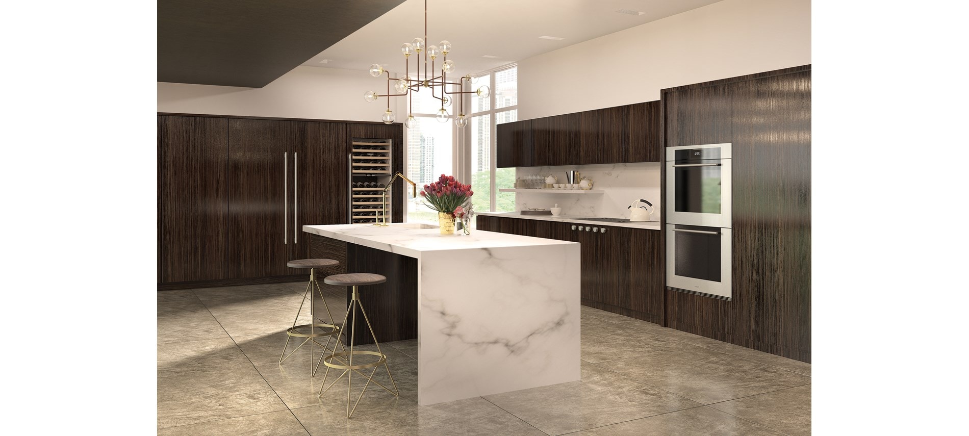 Sub-Zero 30" Designer Column Freezer with Ice Maker (IC-30FI) - Formerly Integrated