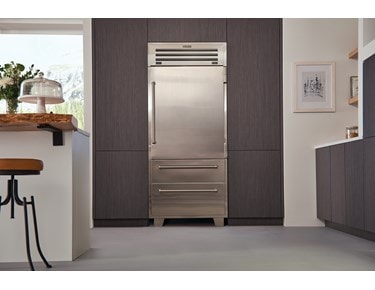 Refrigerador/congelador de 36" Sub-Zero PRO con máquina de hacer hielo y puerta de vidrio (PRO3650) 