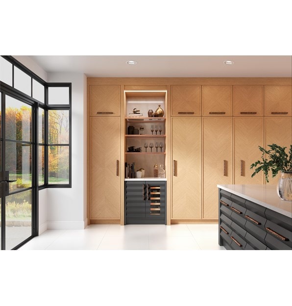 Sub-Zero 15" Designer Undercounter Beverage Center with Solid Door - Panel Ready