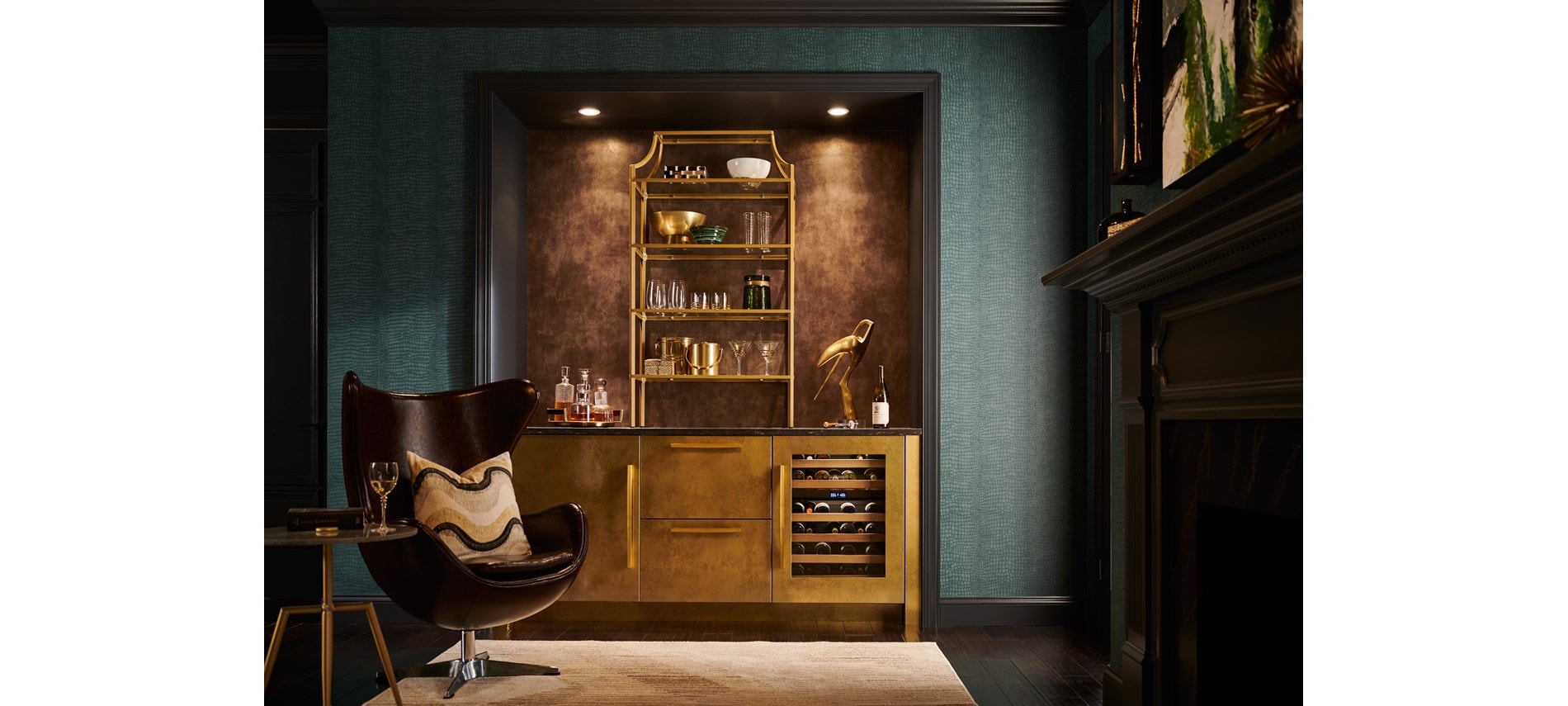 Conservador de vinos bajo mostrador Sub-Zero Designer de 24" (DEU2450W)