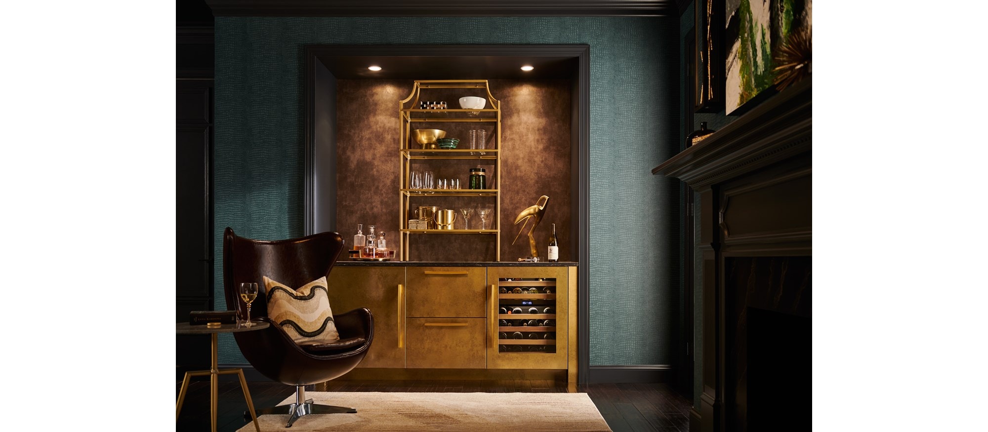 Conservador de vinos bajo mostrador Sub-Zero Designer de 24" (DEU2450W)