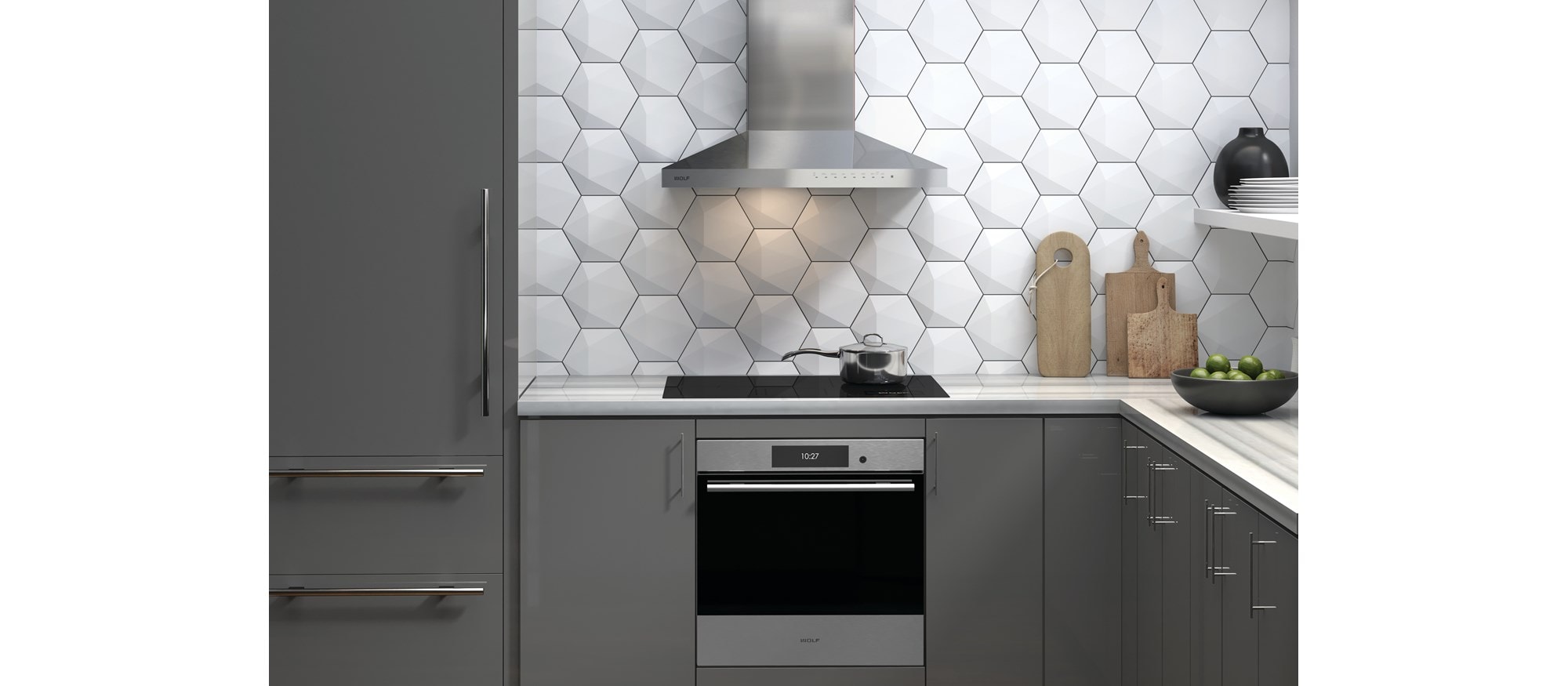 Placa de inducción contemporánea de 30" Wolf (CI30460C/B)