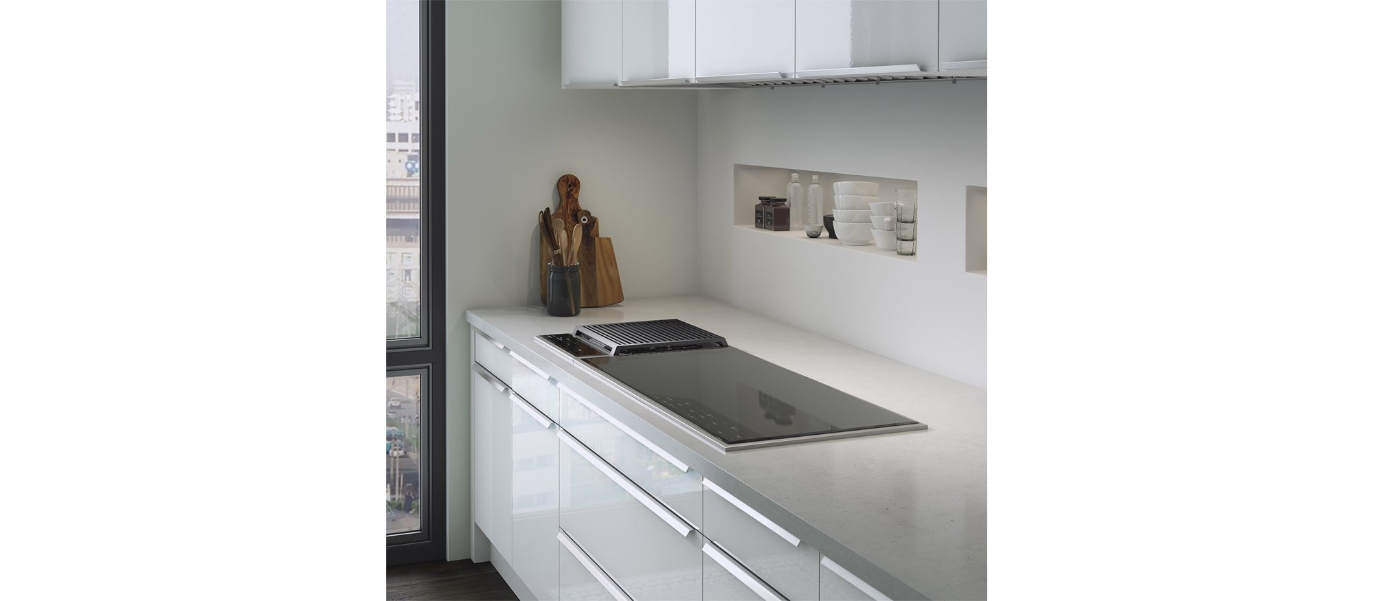 Placa de inducción con marco transicional de 36" Wolf (CI365TF/S)