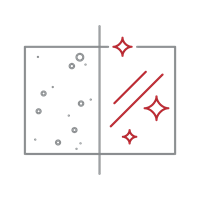 Black ceramic glass surface