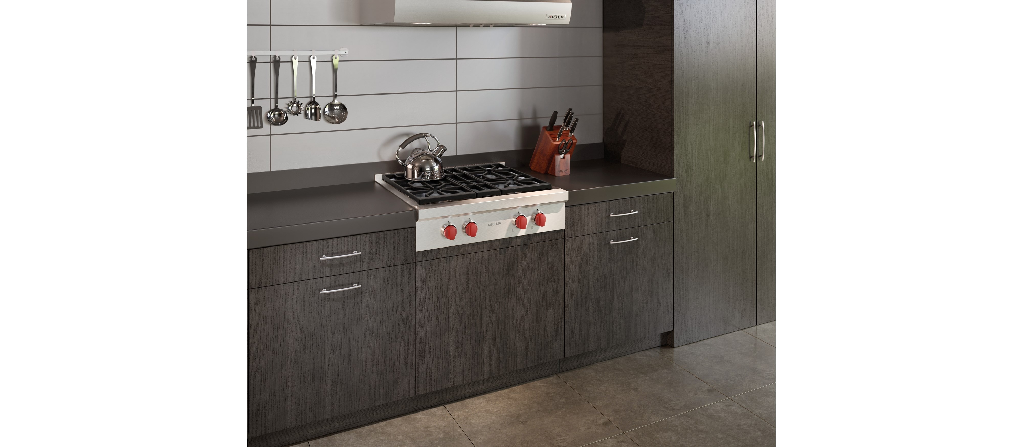 Estufa con quemadores sellados de 30" Wolf - 4 quemadores (SRT304)