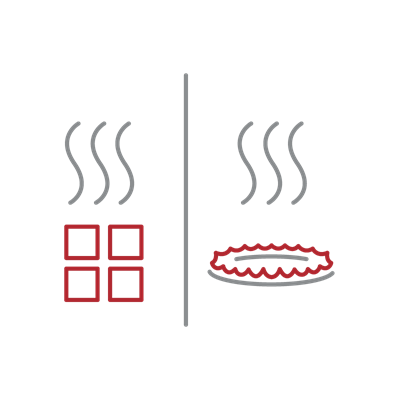 Two types of heat for more thorough grilling