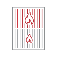 Three individually contained grill burners