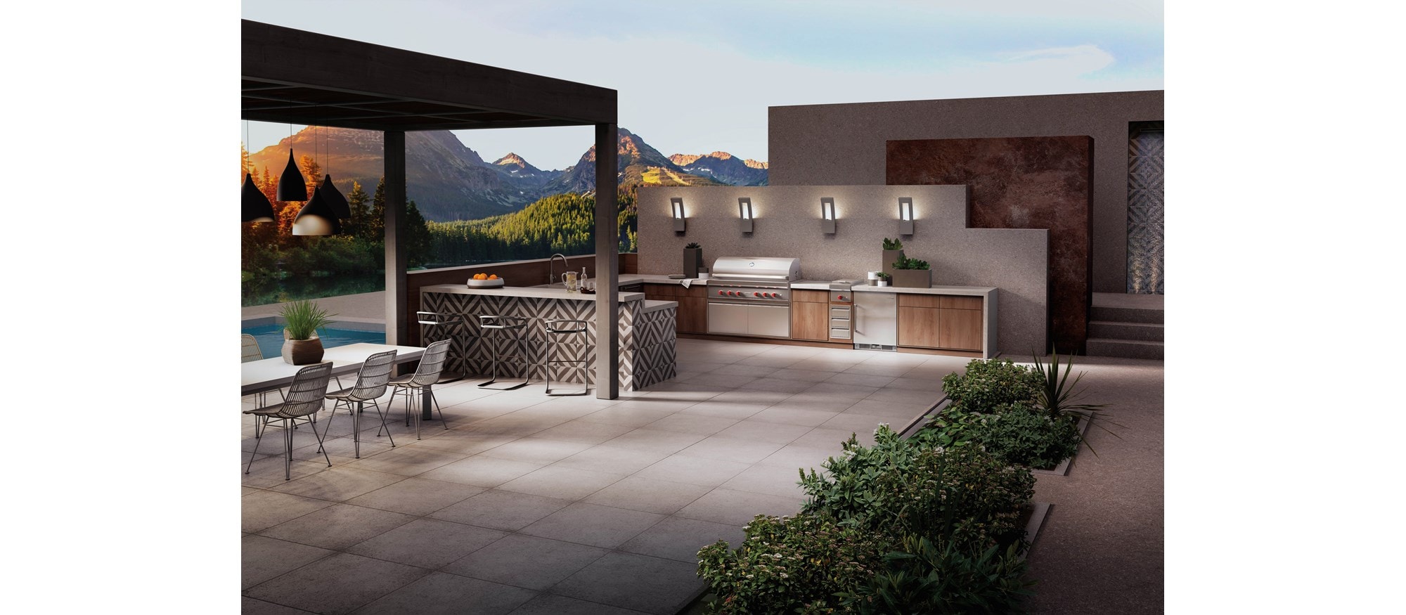 Parrilla de gas para exteriores de 54" Wolf