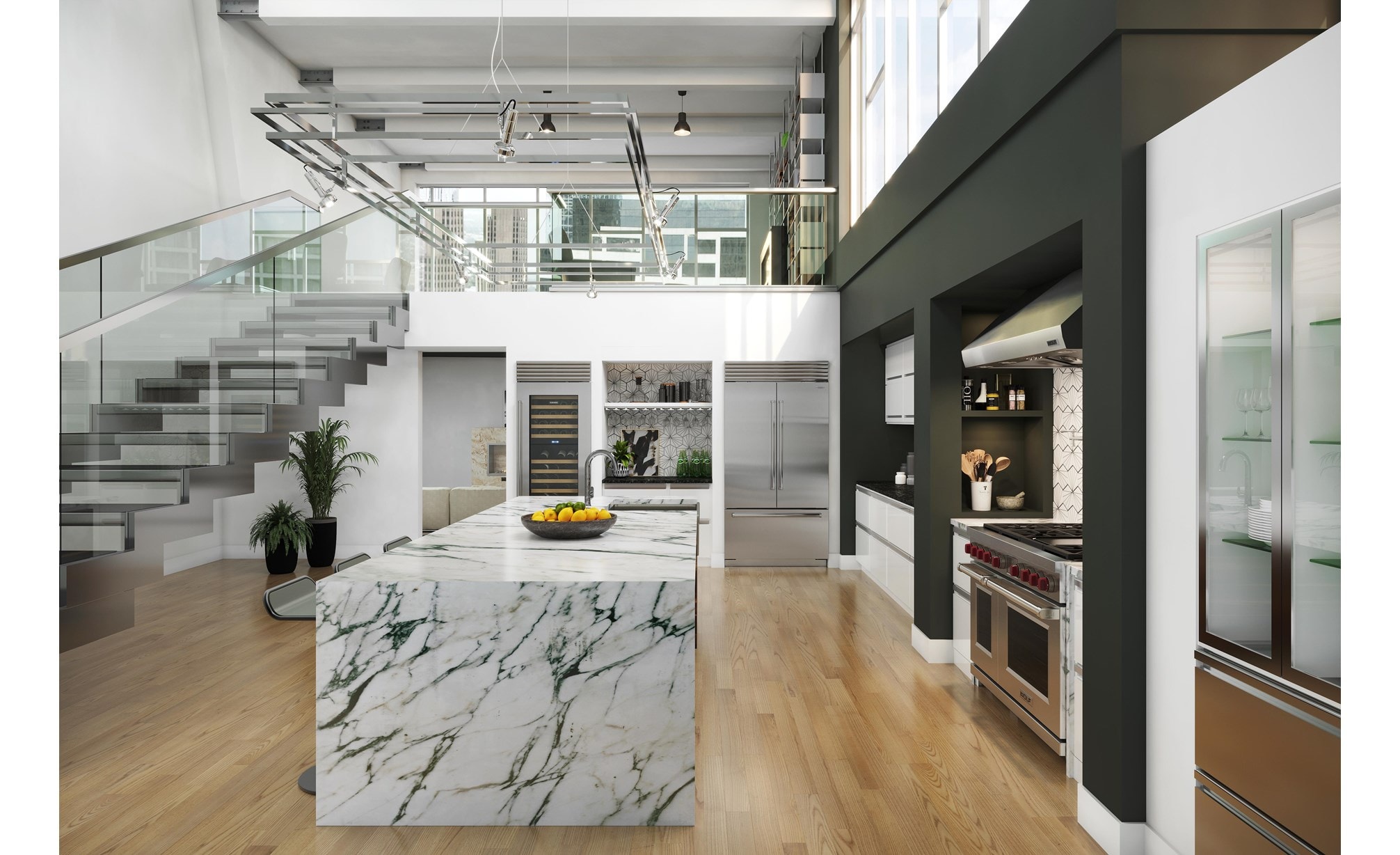 Estufa de doble salida de 48" Wolf con 6 quemadores y plancha infrarroja (DF48650G)