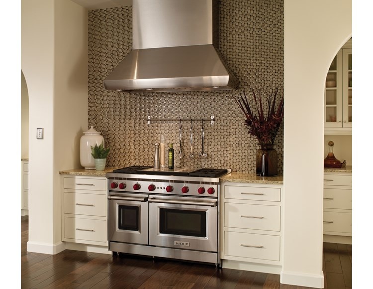 Estufa de gas de 48" - 4 quemadores y plancha doble infrarroja (GR484DG) Estufa Wolf