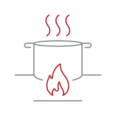 High-output 22,000 BTU burner