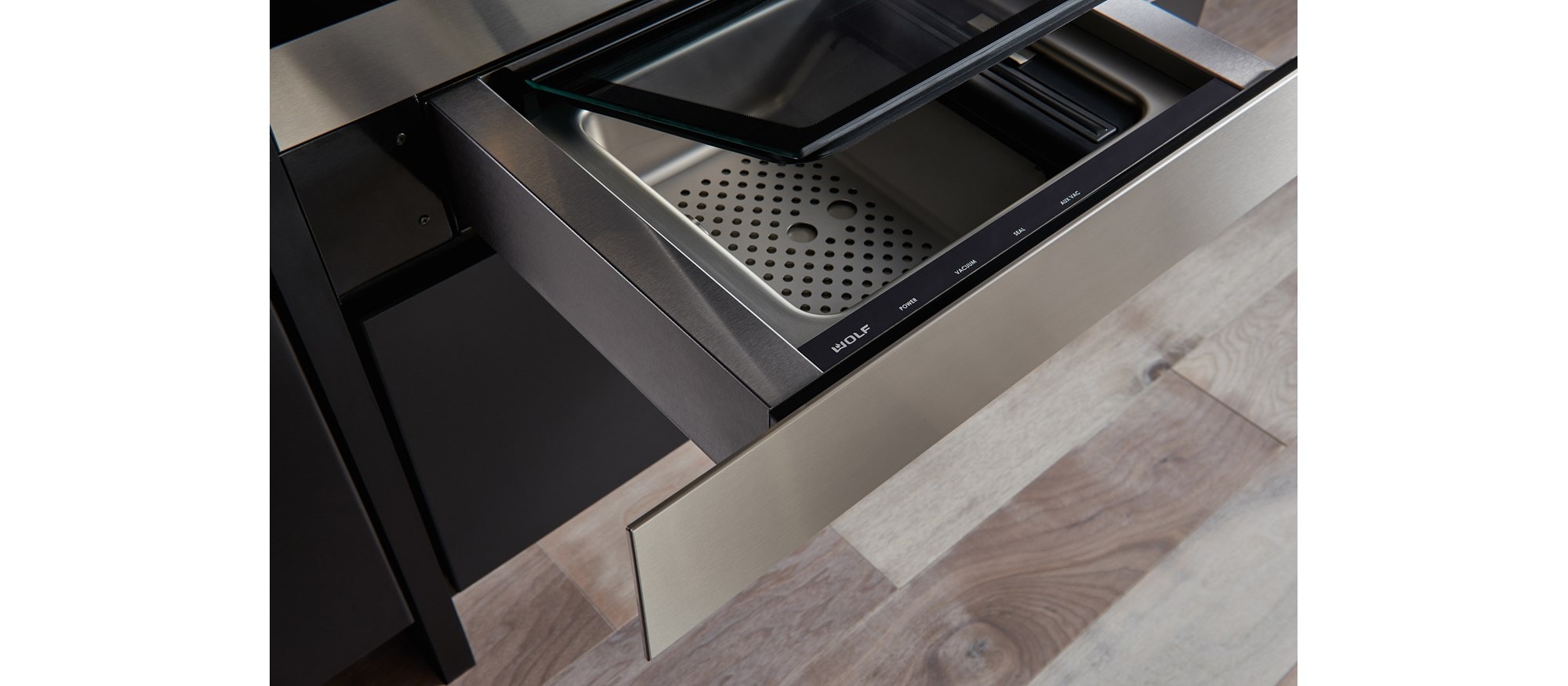 Cajón de sellado al vacío para exteriores de 24" Wolf (VS24)