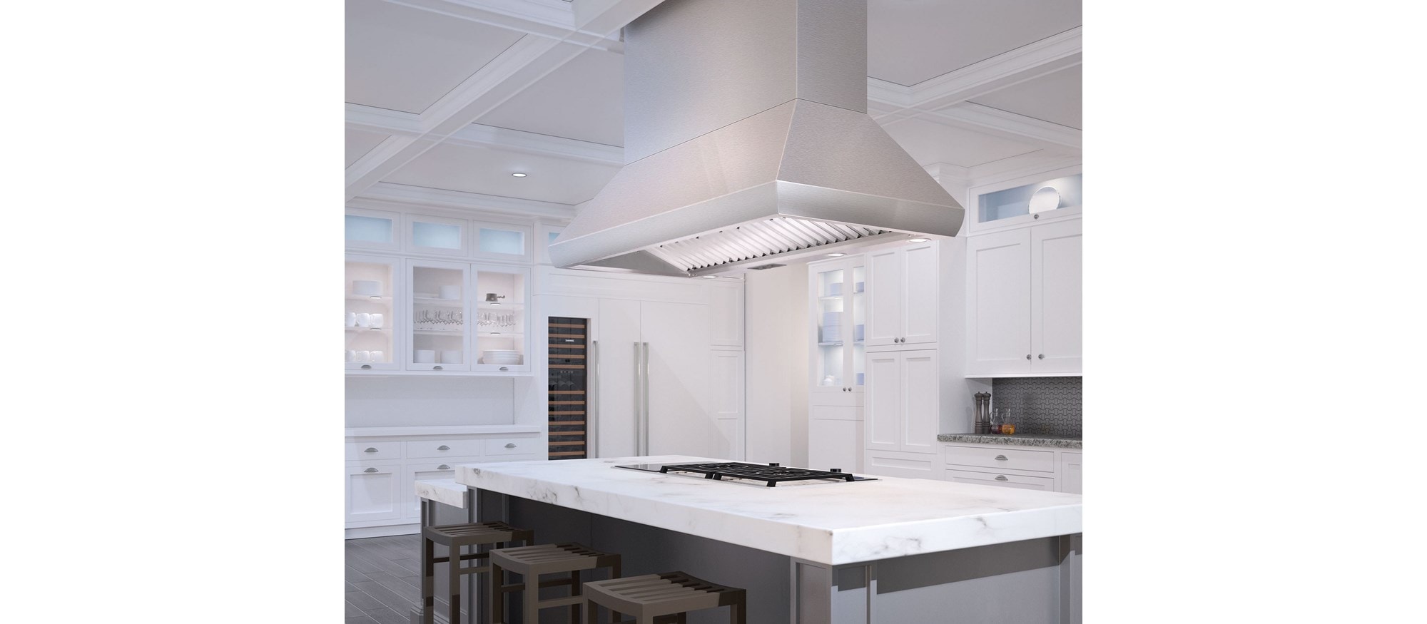 Campana extractora para islas Pro de 66" Wolf (PI663418)