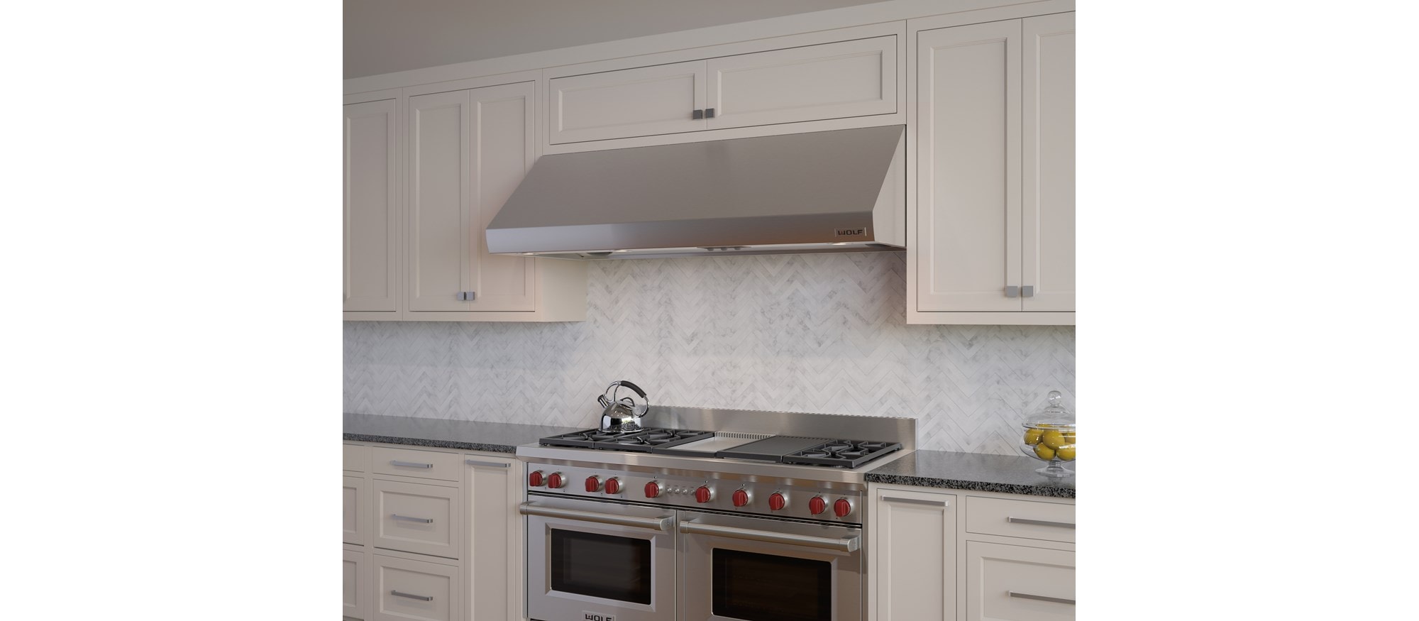 Campana extractora de pared Pro de 66" Wolf - 27" de profundidad (PW662718)