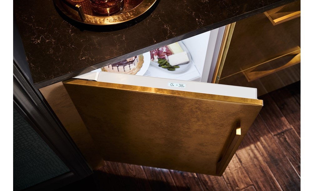 Refrigerador/congelador con panel de control Sub-Zero de 24"(DEU2450CI)