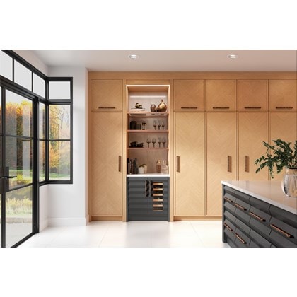 Sub-Zero 15" Designer Undercounter Beverage Center with Solid Door - Panel Ready