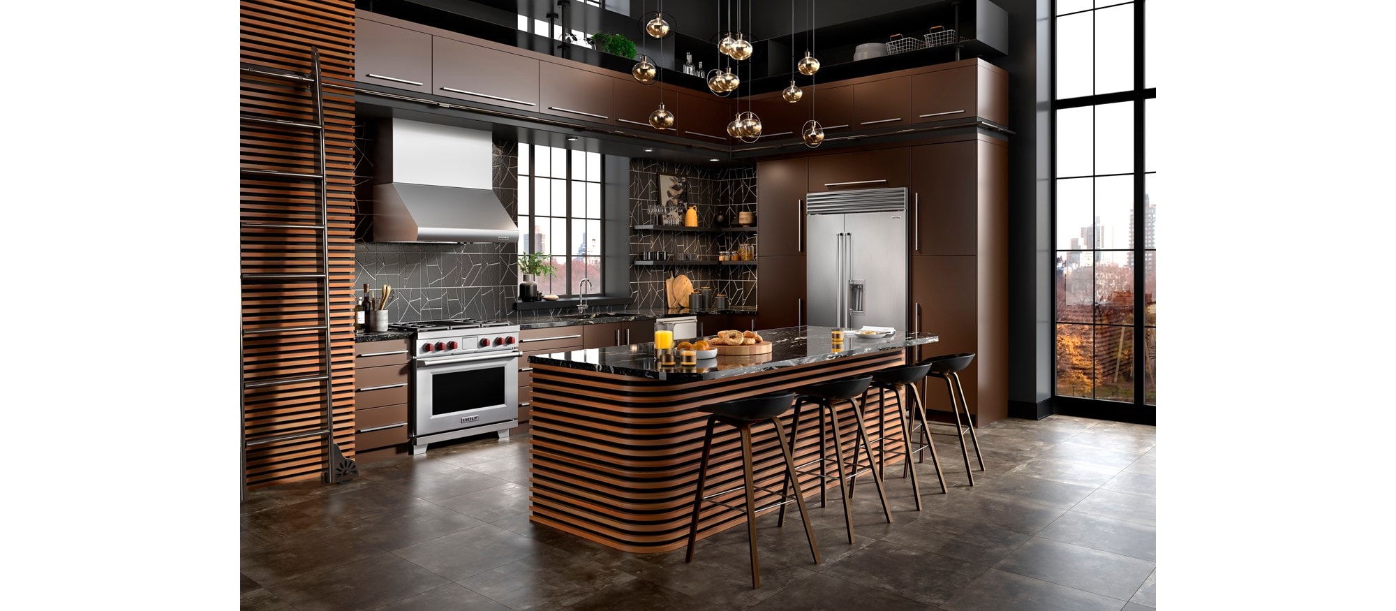 Refrigerador/congelador Classic Side-by-Side de 42" Sub-Zero con dispensador (CL4250SD/S)