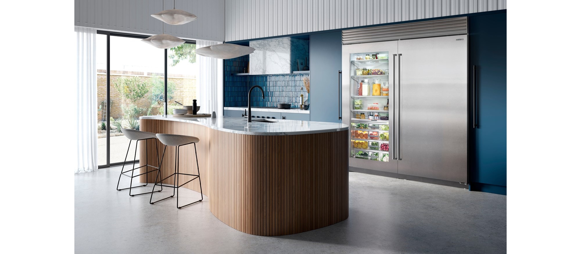 Refrigerador Classic de 36" Sub-Zero con puerta de vidrio (CL3650RG/S)