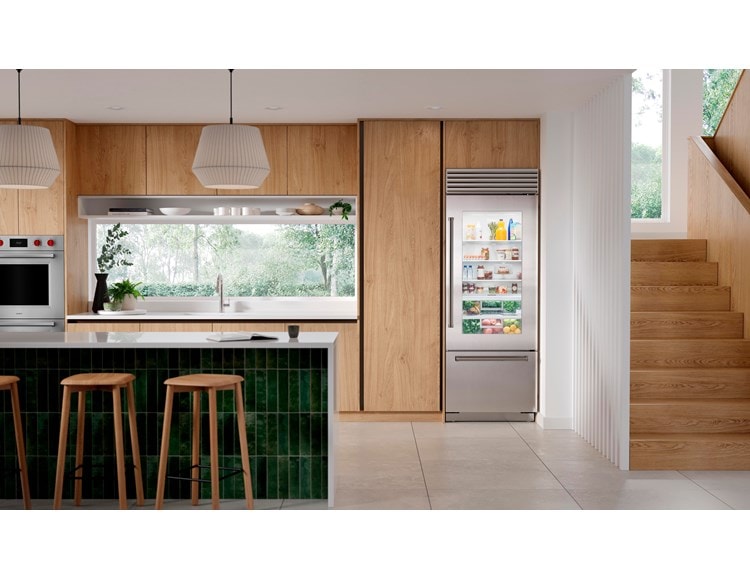 Congelador/refrigerador bajo y sobre mostrador de 30” Classic Sub-Zero con puerta de vidrio (CL3050UG/S)