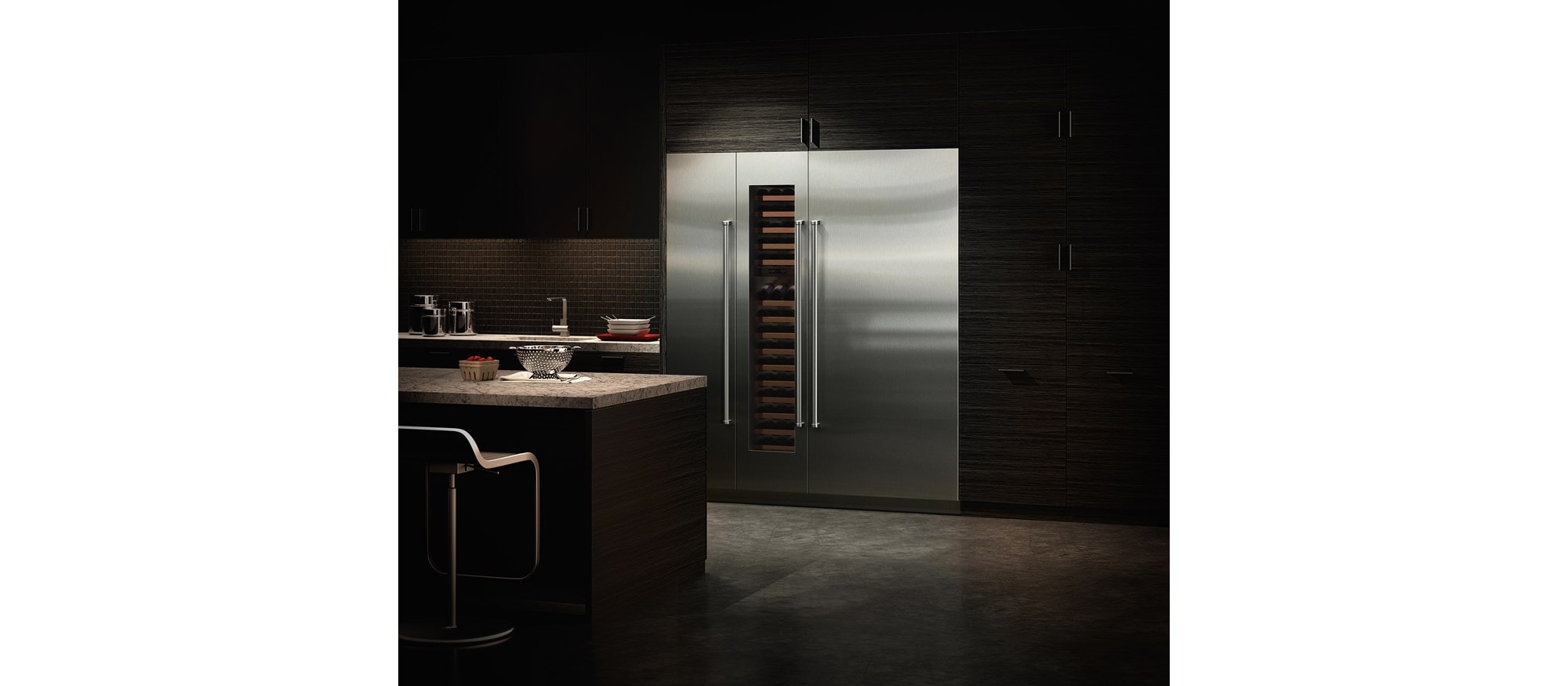 Columna refrigeradora de 36" Sub-Zero con dispensador interno (DEC3650RID)