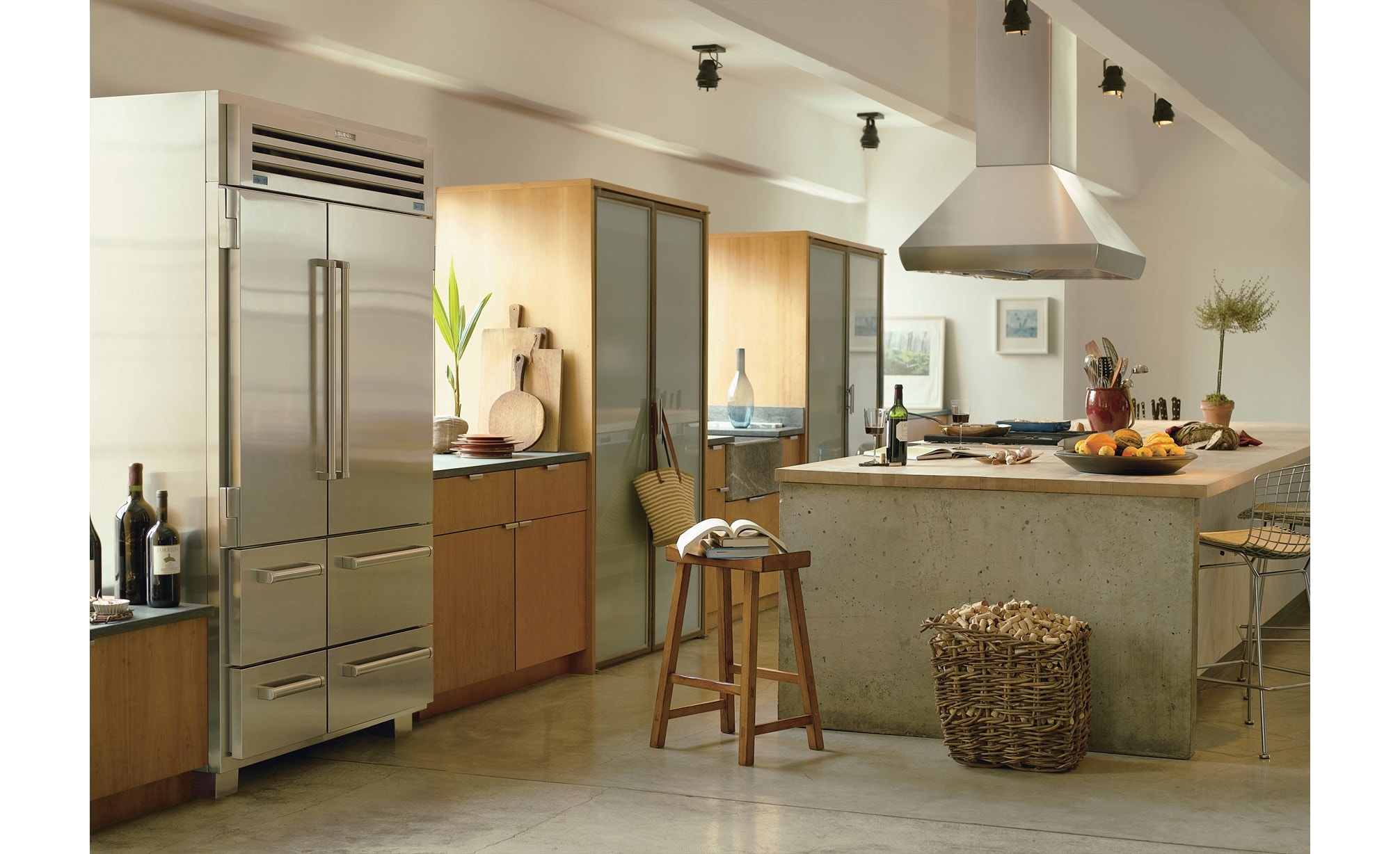 Refrigerador/congelador de 48" Sub-Zero con máquina para hacer hielo (648PRO)