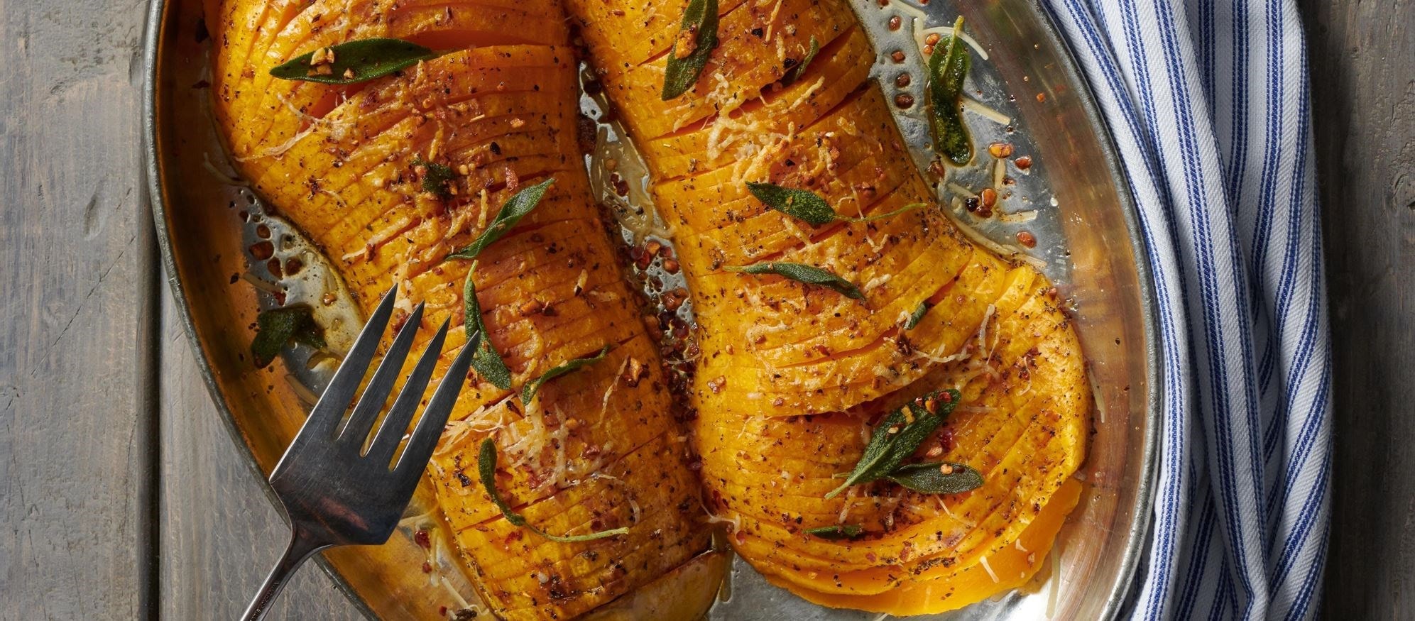 Calabaza butternut estilo Hasselback