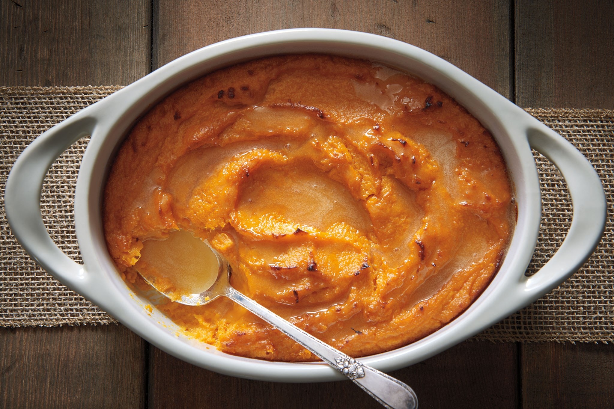 Camotes con mantequilla de maple